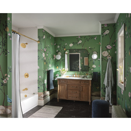 Gold Shower Curtain Rods You'll Love Wayfair